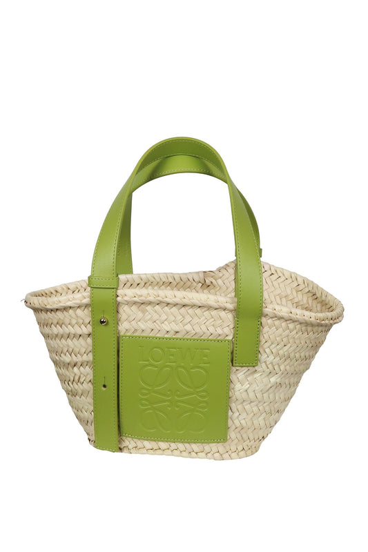 Loewe Small Basket Bag Green - Jade Vintage