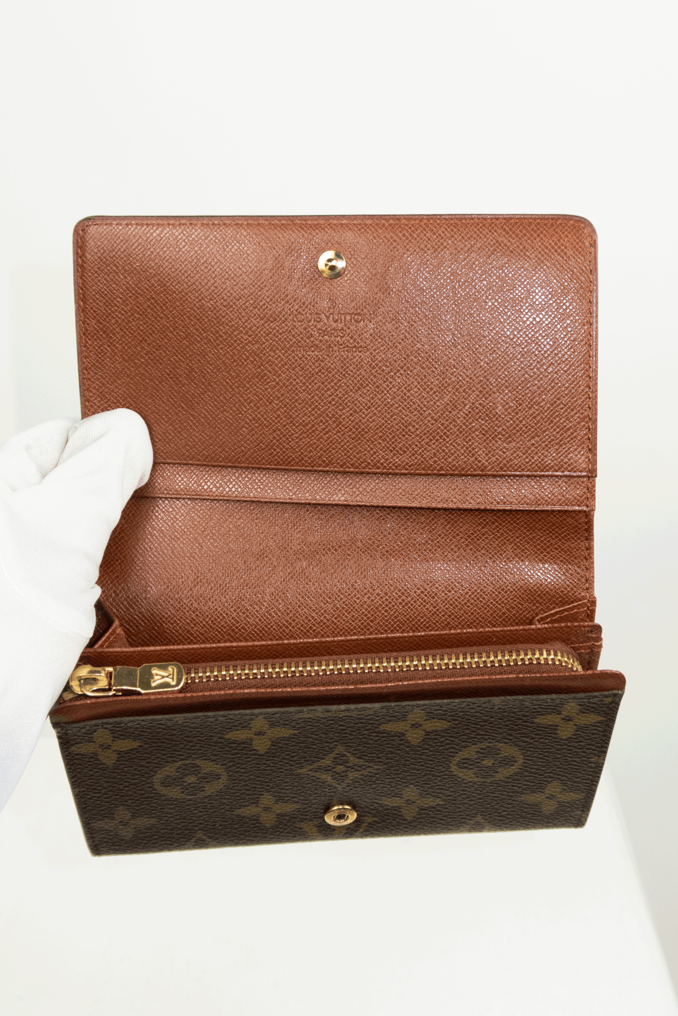 Louis Vuitton Monogram Porte - Monnaie Tresor Wallet - Jade Vintage