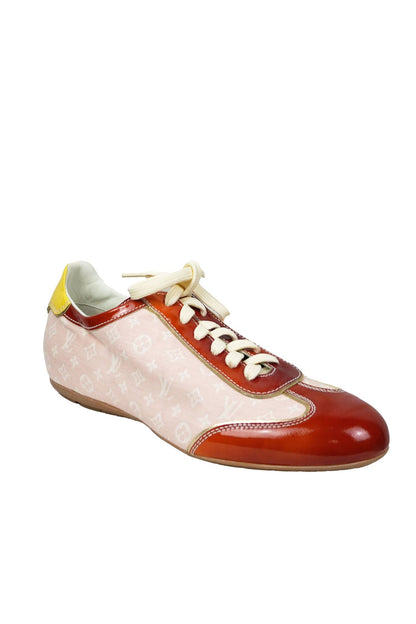 Louis Vuitton Pink Red Monogram Sneakers / 38 1/2 - Jade Vintage