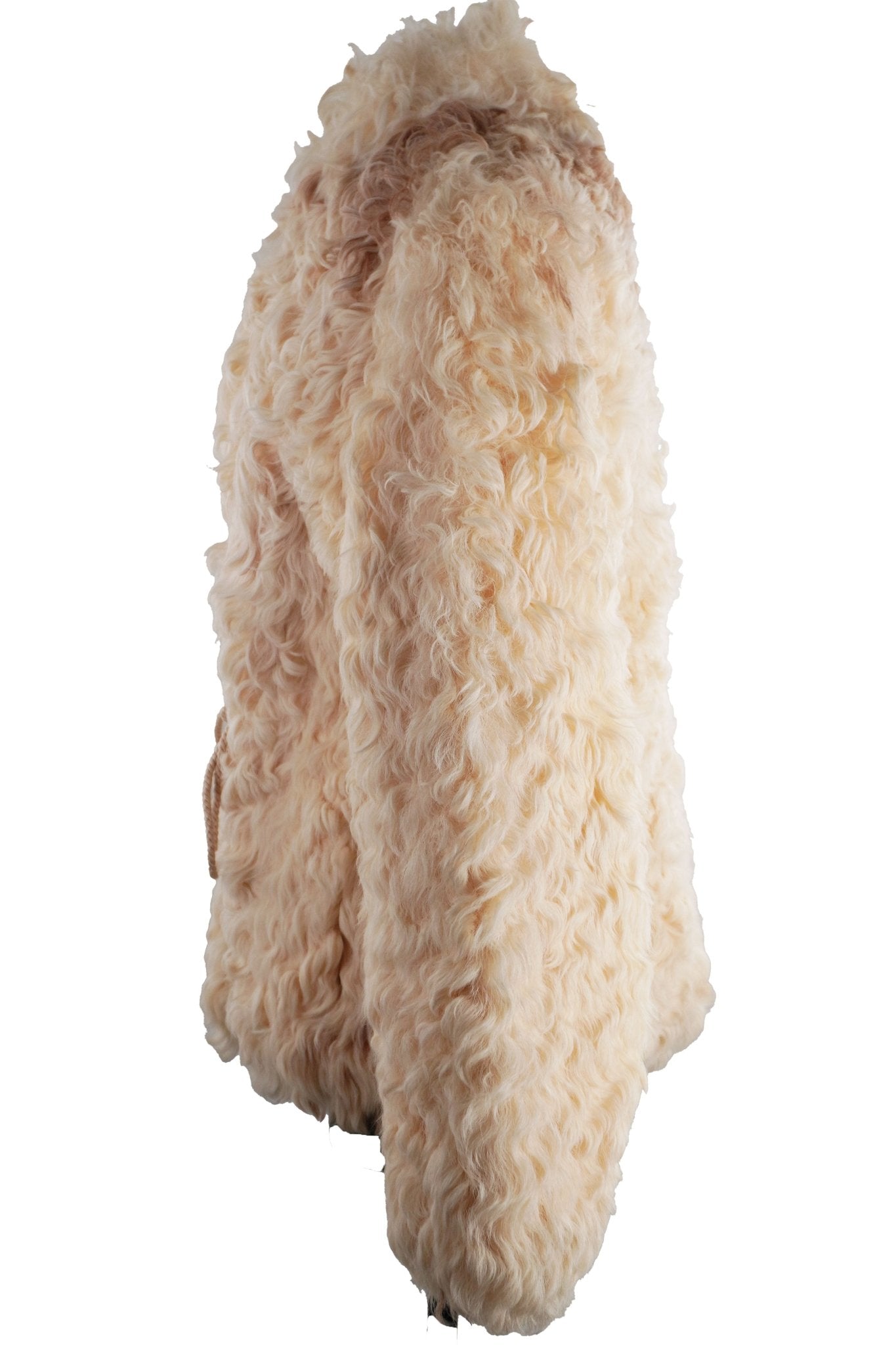 Mongolian Lamb Fur Coat / Small - Jade Vintage