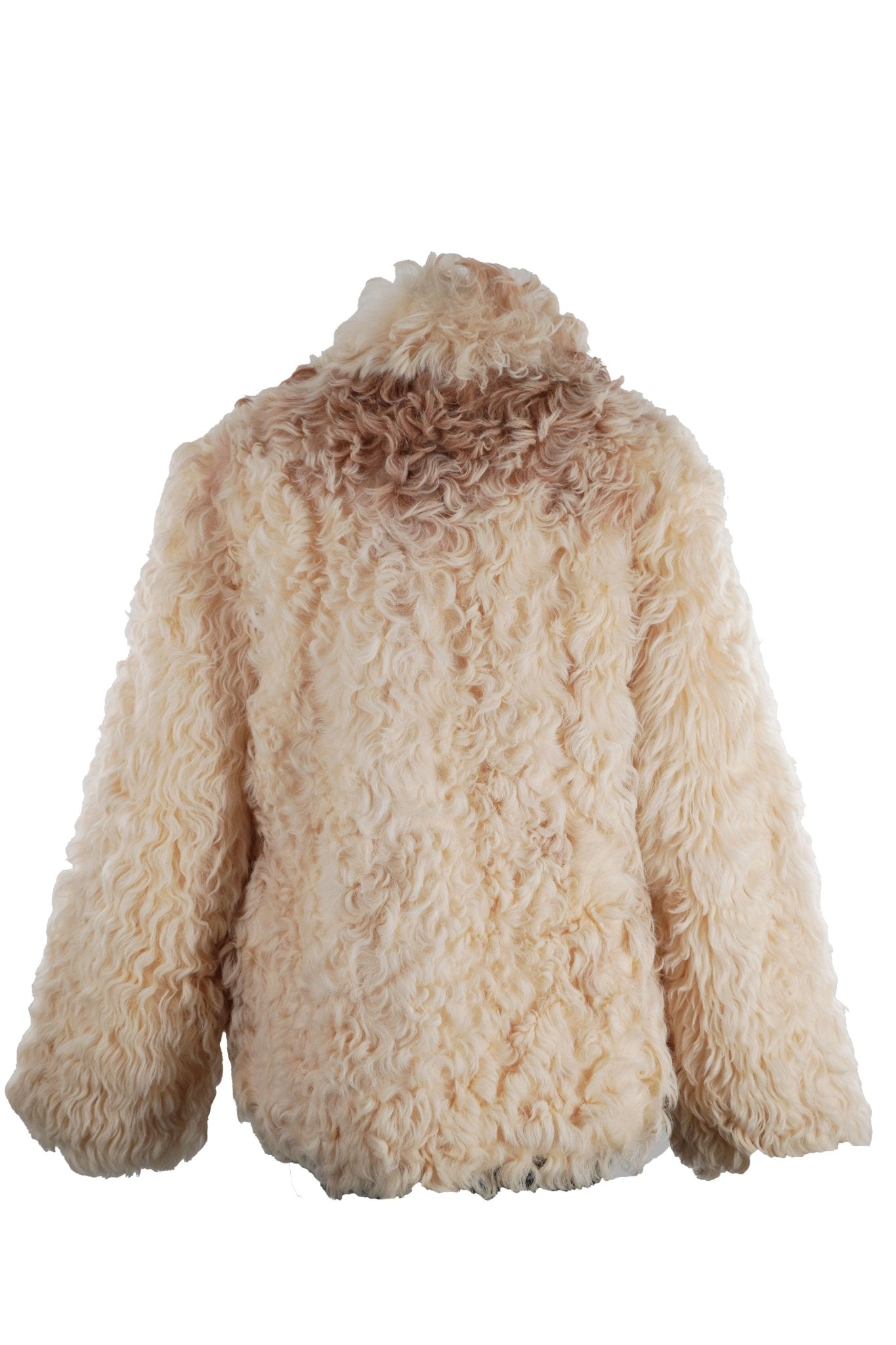 Mongolian Lamb Fur Coat / Small - Jade Vintage