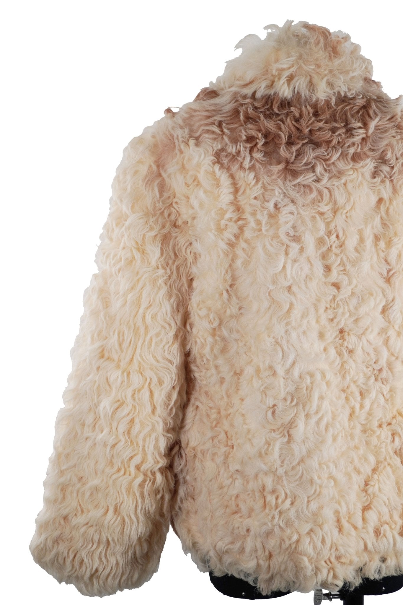 Mongolian Lamb Fur Coat / Small - Jade Vintage