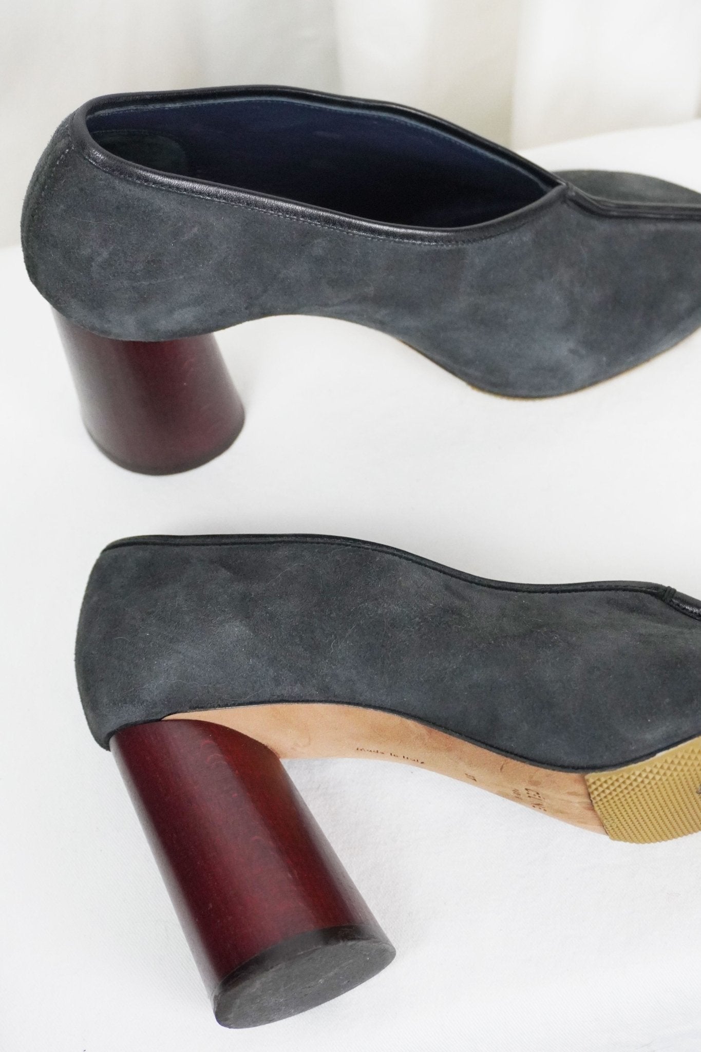 Old Celine Suede Heels / 37 - Jade Vintage