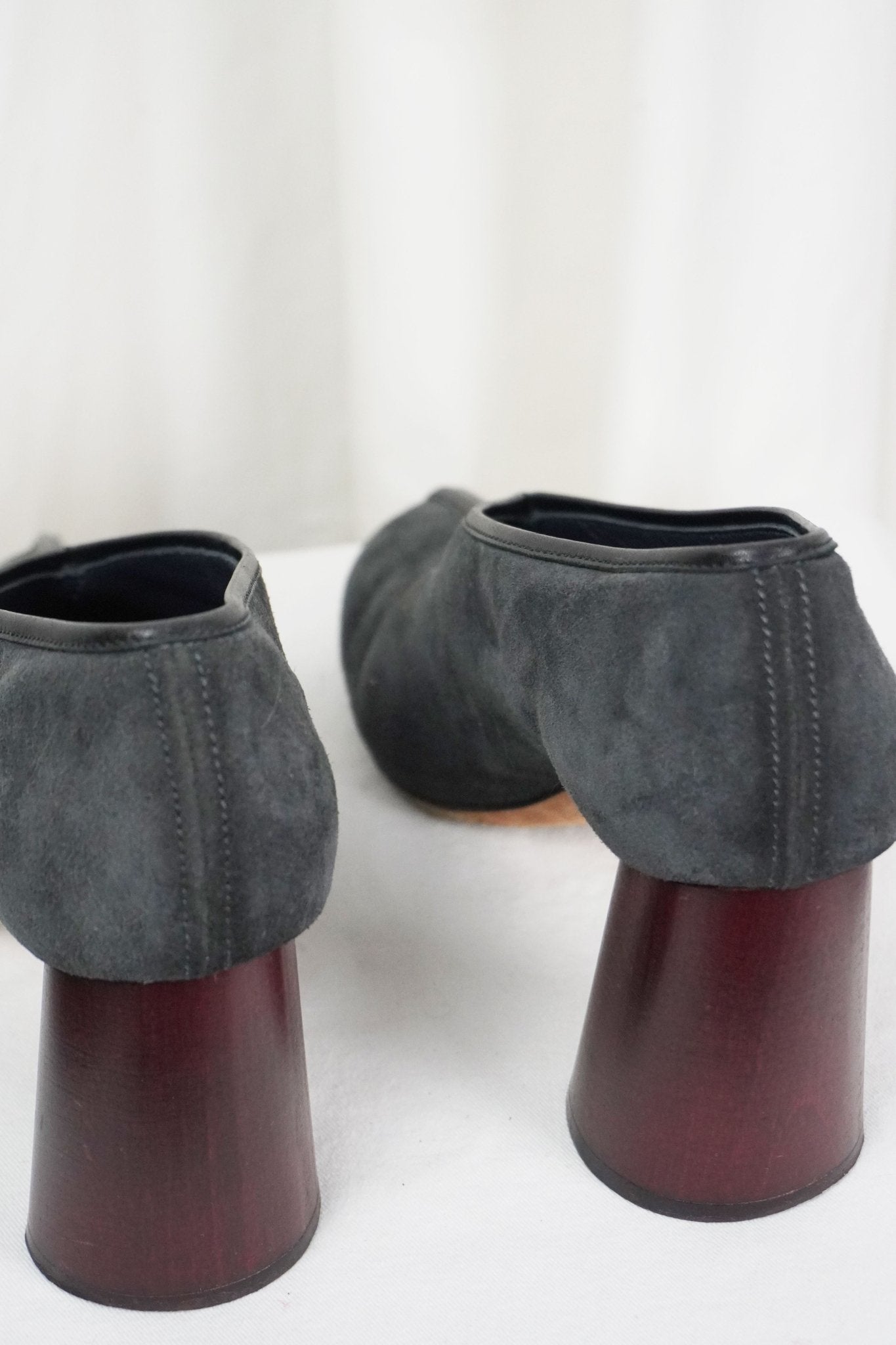 Old Celine Suede Heels / 37 - Jade Vintage