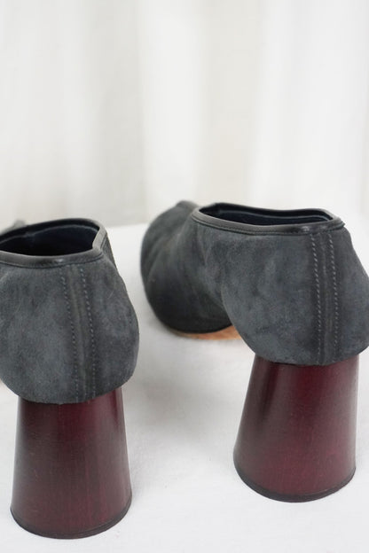 Old Celine Suede Heels / 37 - Jade Vintage