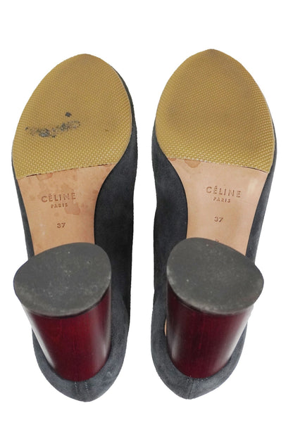 Old Celine Suede Heels / 37 - Jade Vintage