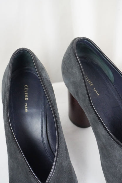 Old Celine Suede Heels / 37 - Jade Vintage