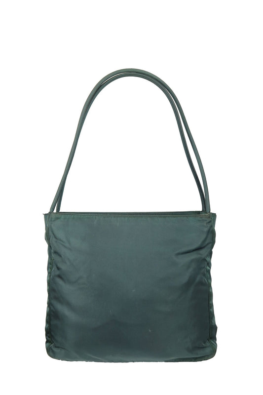 Prada Khaki Nylon Shoulder Bag - Jade Vintage