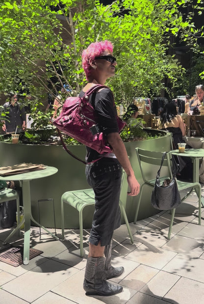 2009 Balenciaga Pourpre Part Time Giant 21 Silver Hardware