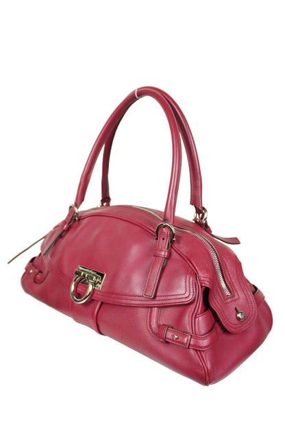 Salvatore Ferragamo Gancini Marisa Satchel - Jade Vintage