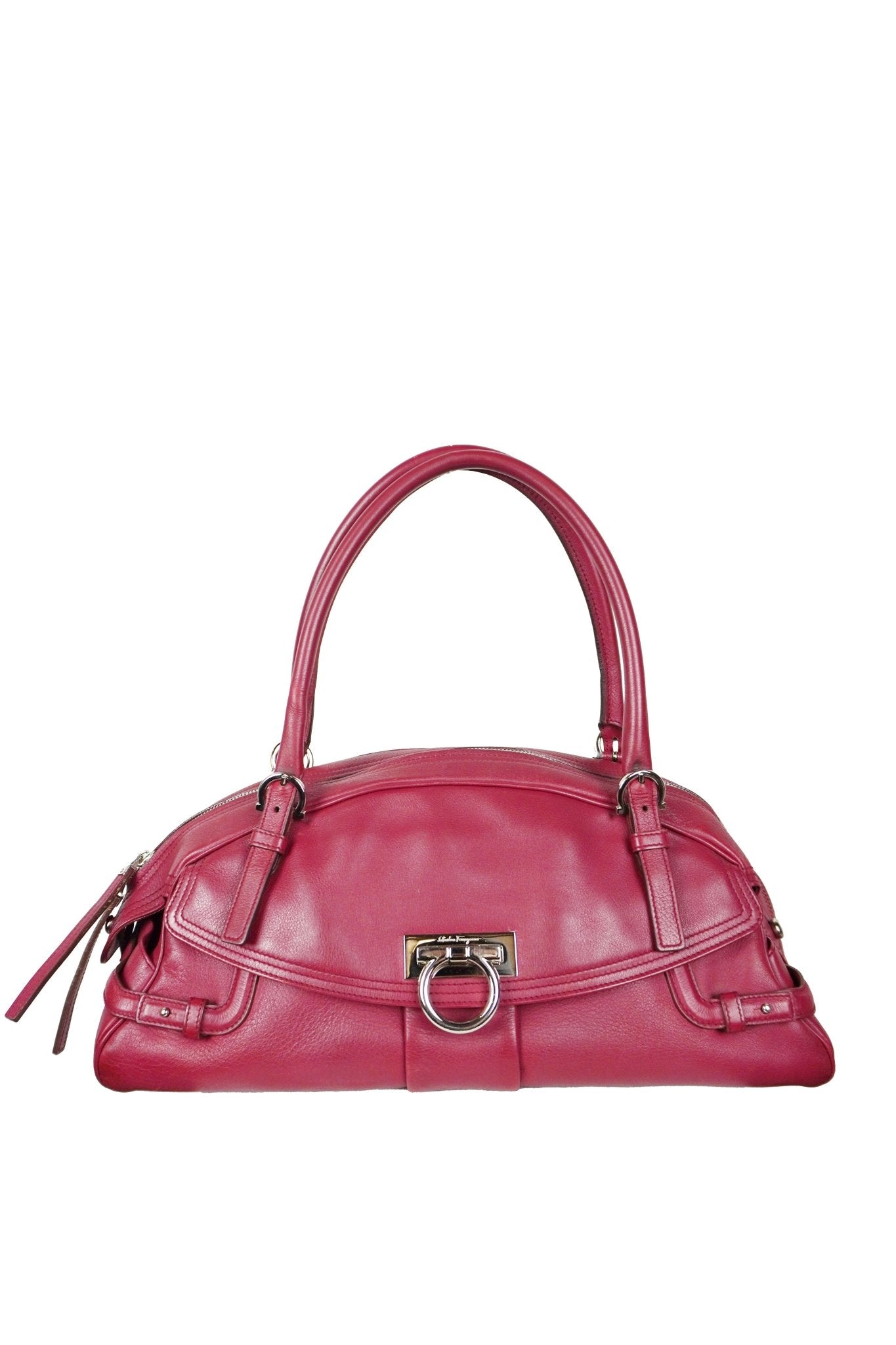 Salvatore Ferragamo Gancini Marisa Satchel - Jade Vintage