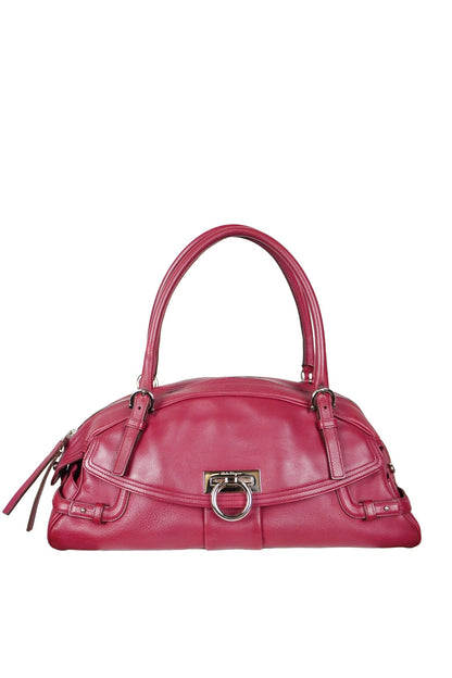 Salvatore Ferragamo Gancini Marisa Satchel - Jade Vintage