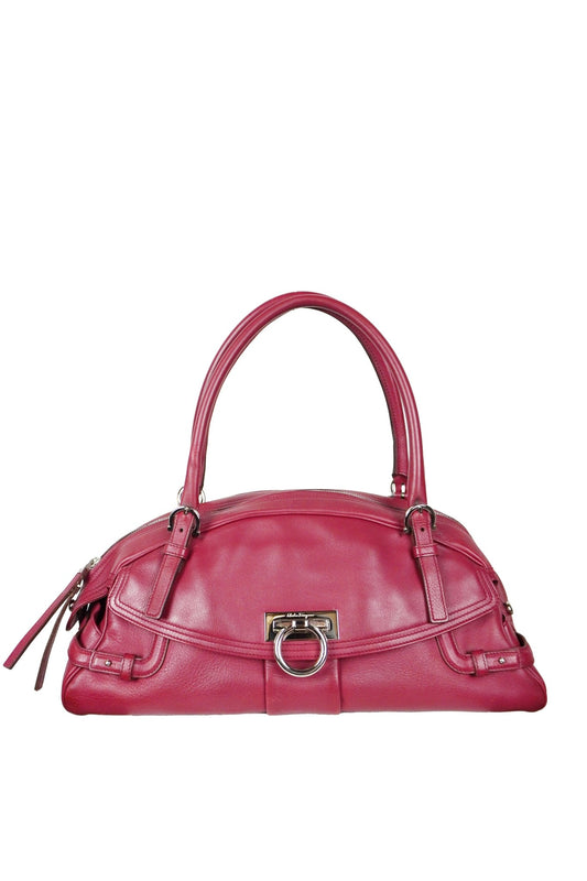 Salvatore Ferragamo Gancini Marisa Satchel - Jade Vintage