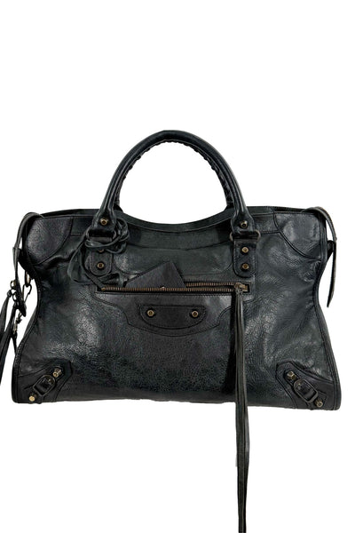 S/S 2009 Balenciaga City Bag Black G12 Brass Hardware – Jade Vintage