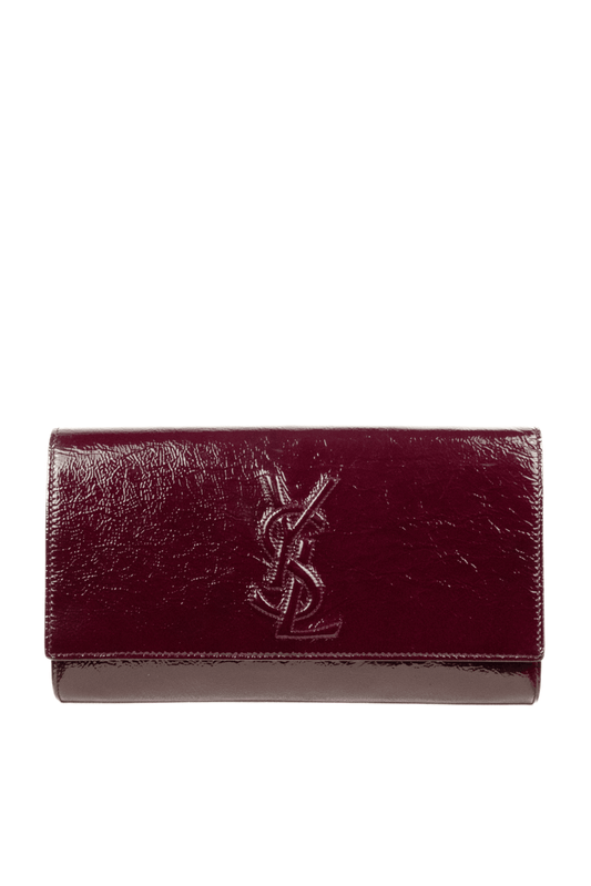 Yves Saint Laurent Patent Belle de Jour Clutch - Jade Vintage