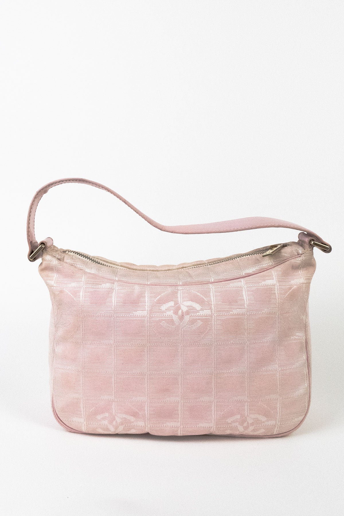 Chanel Pink Small Travel Ligne Hobo - Jade Vintage