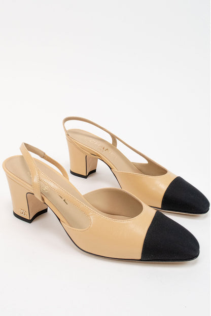 Chanel Slingbacks / 36.5 - Jade Vintage