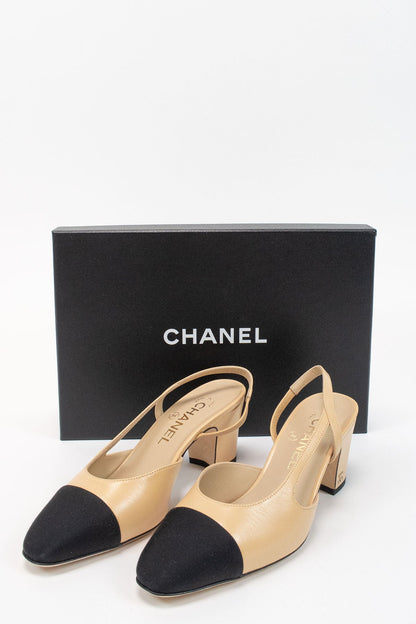Chanel Slingbacks / 36.5 - Jade Vintage