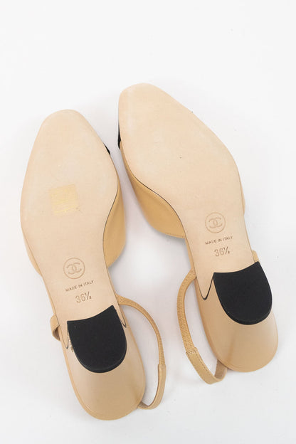 Chanel Slingbacks / 36.5 - Jade Vintage