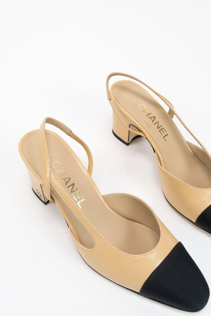 Chanel Slingbacks / 36.5 - Jade Vintage