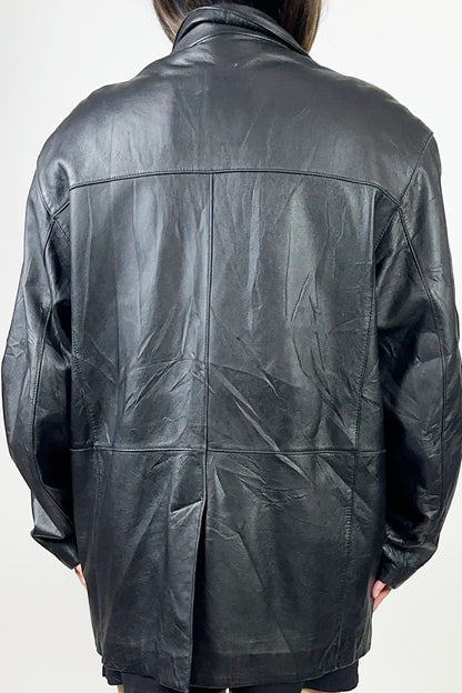 Men's Danier Leather Jacket / Small - Jade Vintage