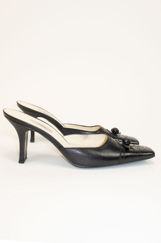 Prada Black Heels / 38 - Jade Vintage