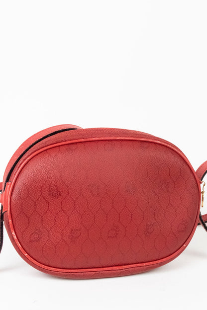 Vintage Christian Dior Red Honeycomb Crossbody Bag - Jade Vintage