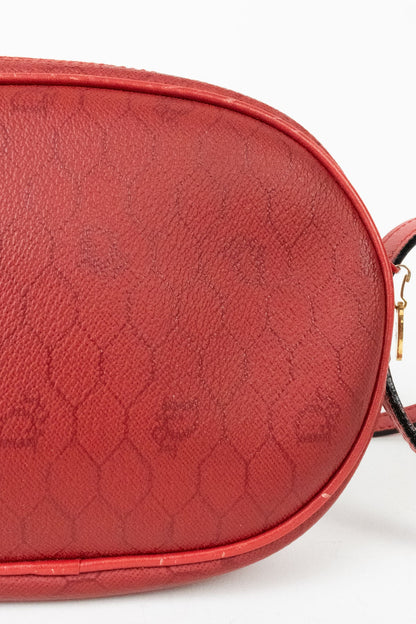 Vintage Christian Dior Red Honeycomb Crossbody Bag - Jade Vintage